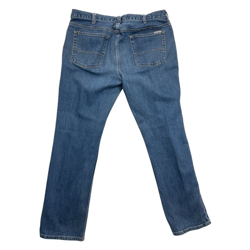 Carhartt Jeans Womens‎ 14R Blue Denim Original Fit Straight Leg - Picture 2 of 10
